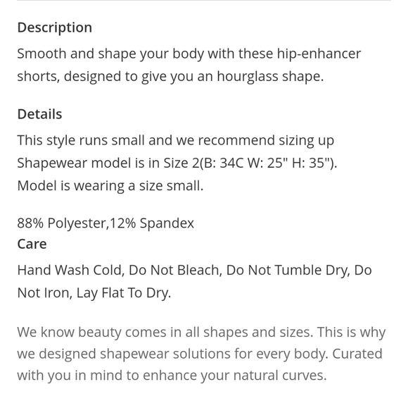 New Hourglass Side Hip Enhancer Firm Control Seamless Padded Shapewear Beige 3XL - Picture 5 of 6